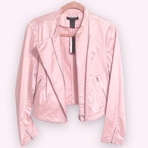 L&T Shimmer Pink Moto Jacket